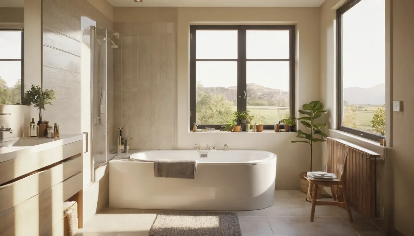 A bright, calm bathroom with a walk-in tub in a Fort Worth home